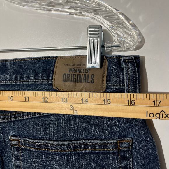 Wrangler Originals Relaxed Straight Flex Fit Distressed Blue Jeans Men’s 32x32 - Picture 4 of 5